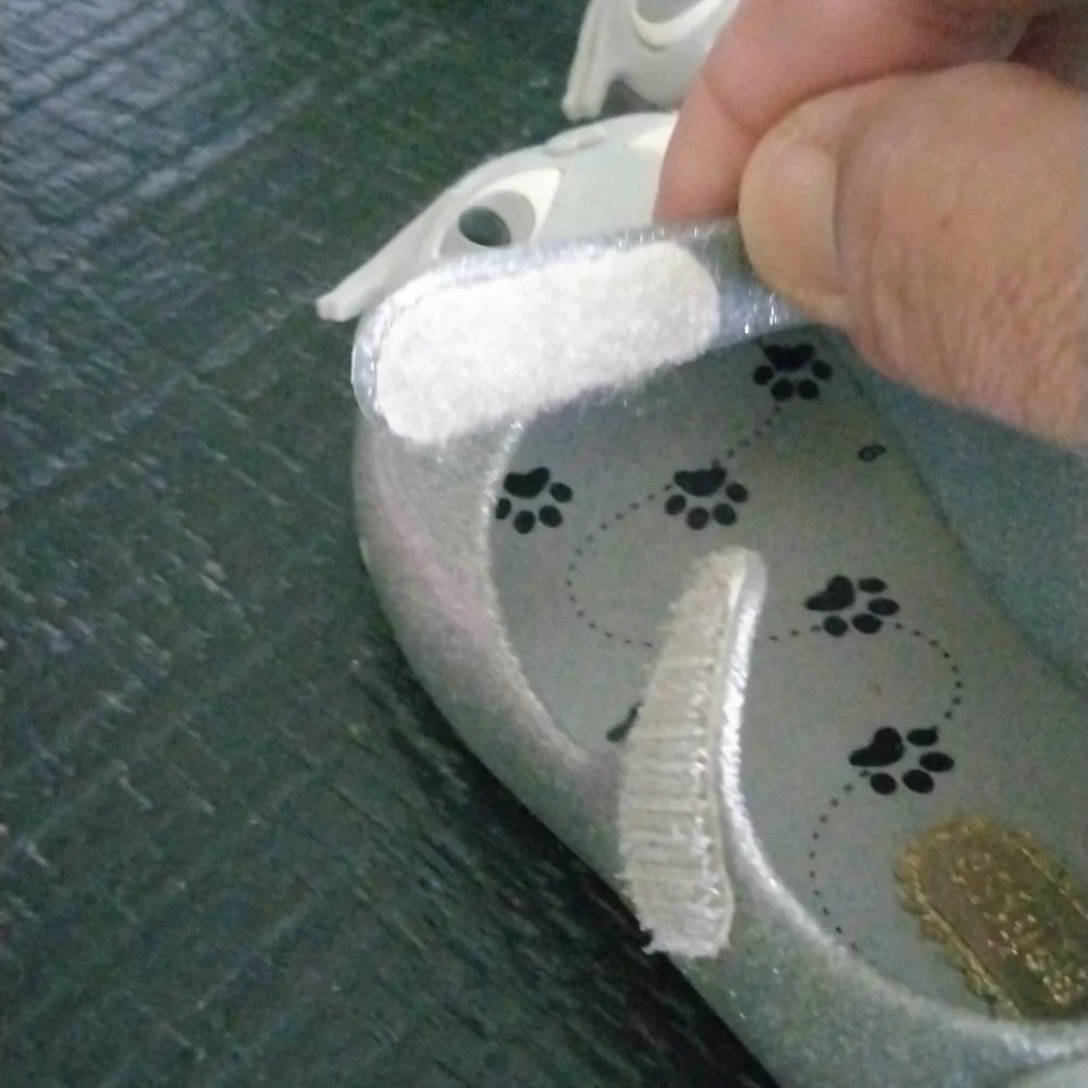 Mini Melissa Glittery Silver Cat Face Shoes